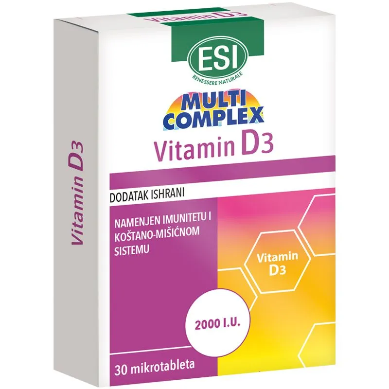 Esi vitamin D3 2000IU 30 tableta