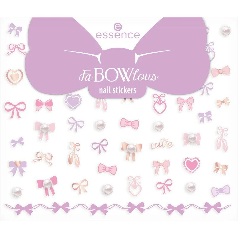 Essence FaBOWlous nalepnice za nokte 01 Ballet Of Bows!