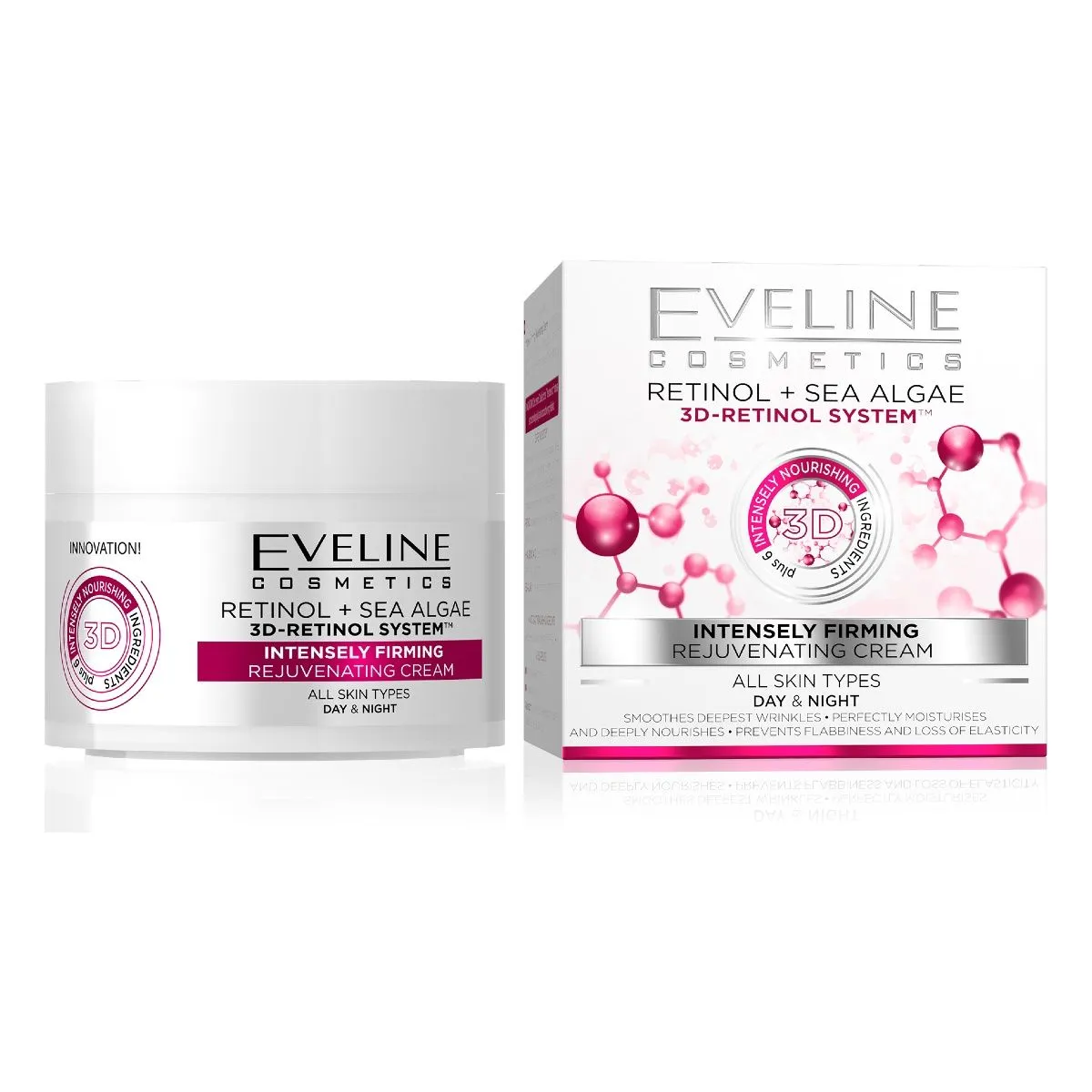 Eveline +6 3D retinol day & night cream 50ml