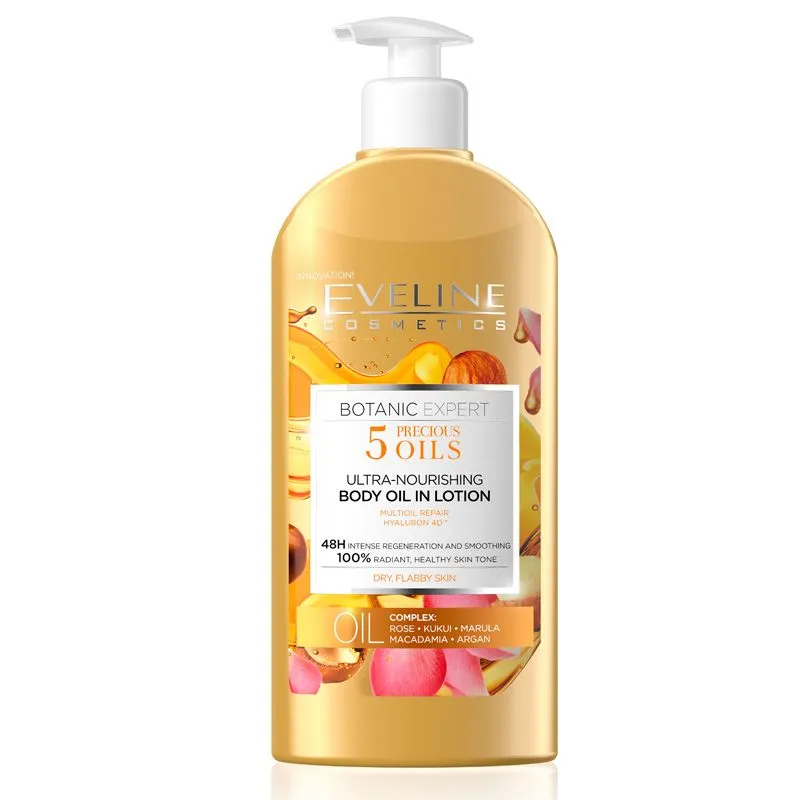 Eveline Botanic Expert 5 Precious Oils losion za telo 350ml