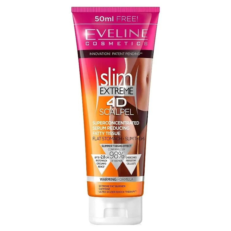 Eveline Slim Extreme 4D super koncentrovani serum za smanjenje celulita i masnih naslaga 250ml