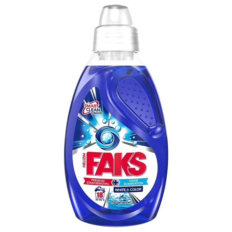 Faks gel white&color tečni deterdžent za veš 900ml