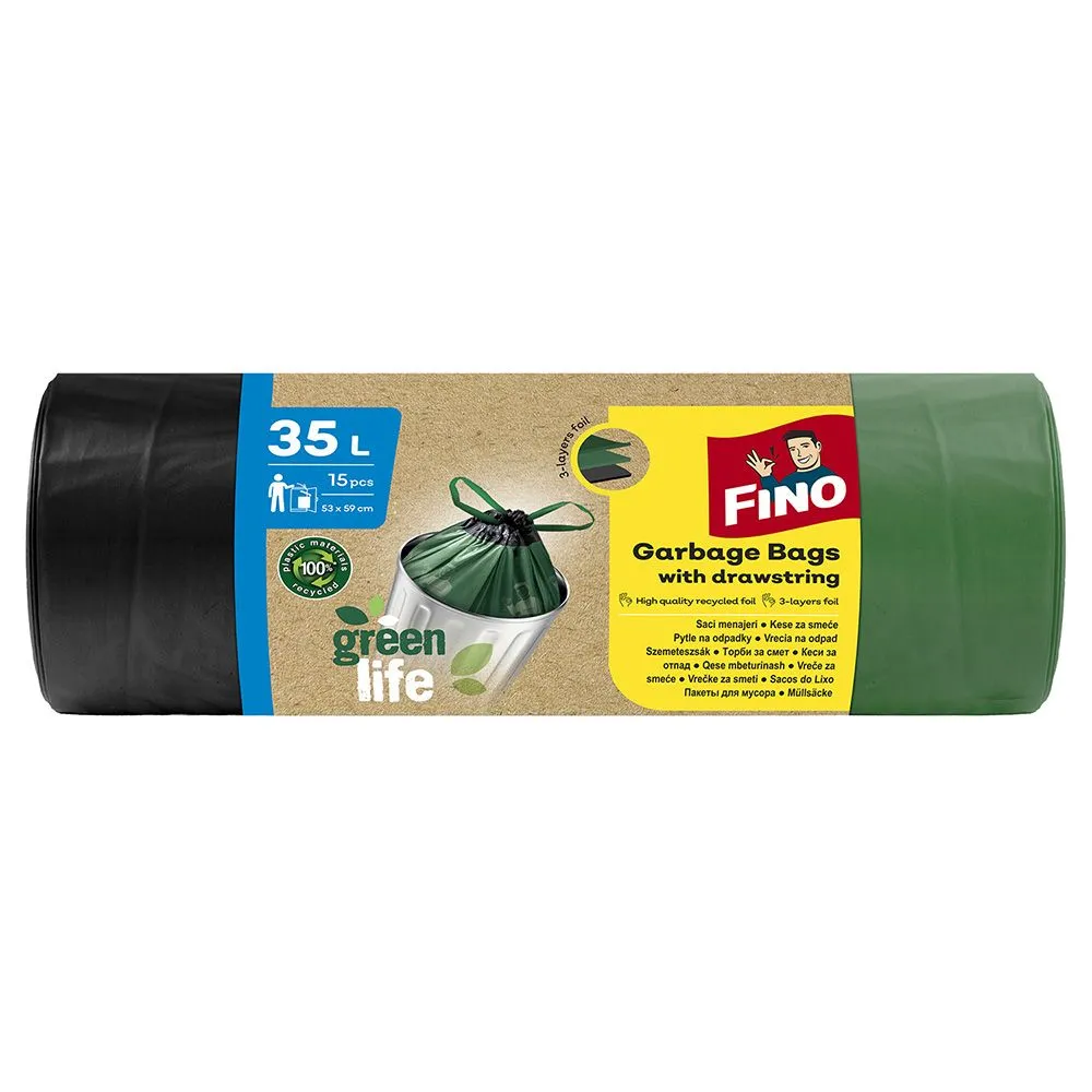 Fino kese za smeće reciklirane 35l, 15 komada