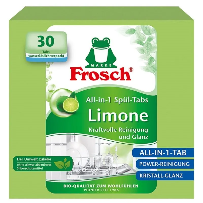 Frosch green lemon tablete za mašinsko pranje posuđa 30 komada