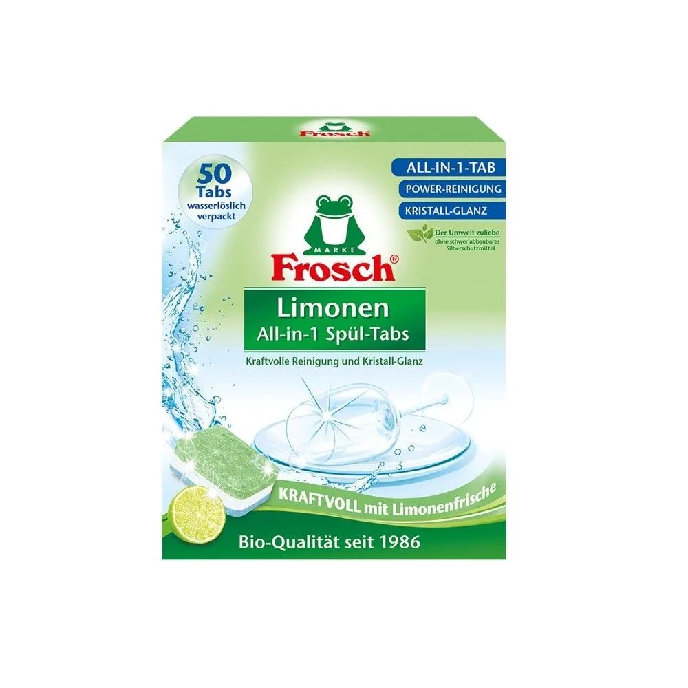 Frosch green lemon tablete za mašinsko pranje posuđa 50 komada