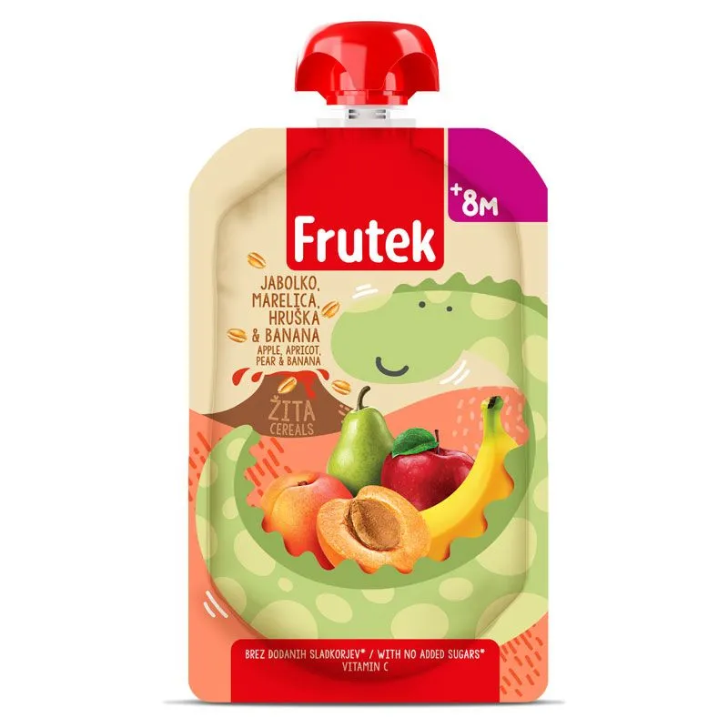 Frutek kaša jabuka šljiva kruška 100g