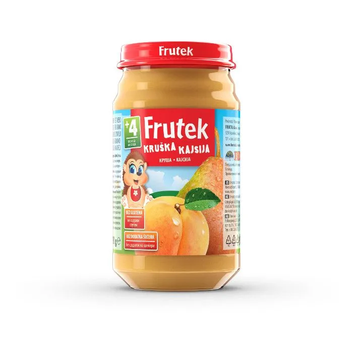 Frutek kašica od kajsije i kruške 190 gr