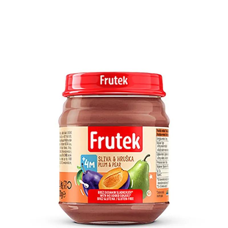 Frutek šljiva i kruška kašica 120gr
