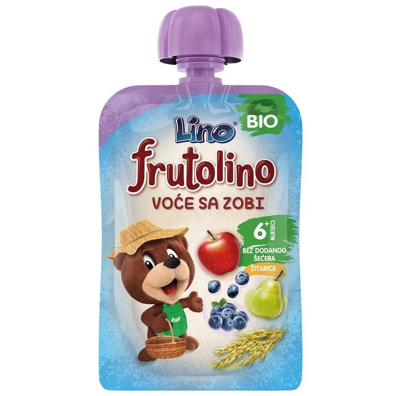 Frutolino bio pouch voće sa zobi 100g