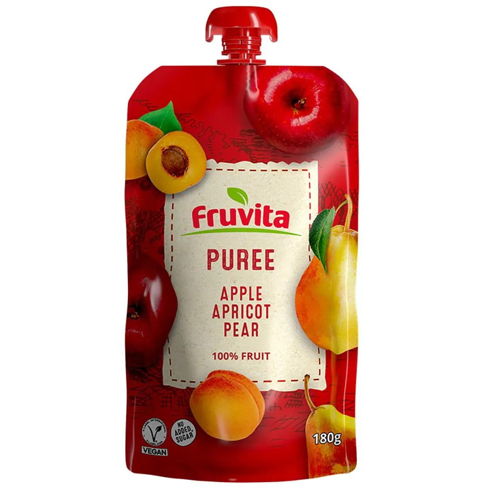 Fruvita voćni pire jabuka, kajsija i kruška 180g