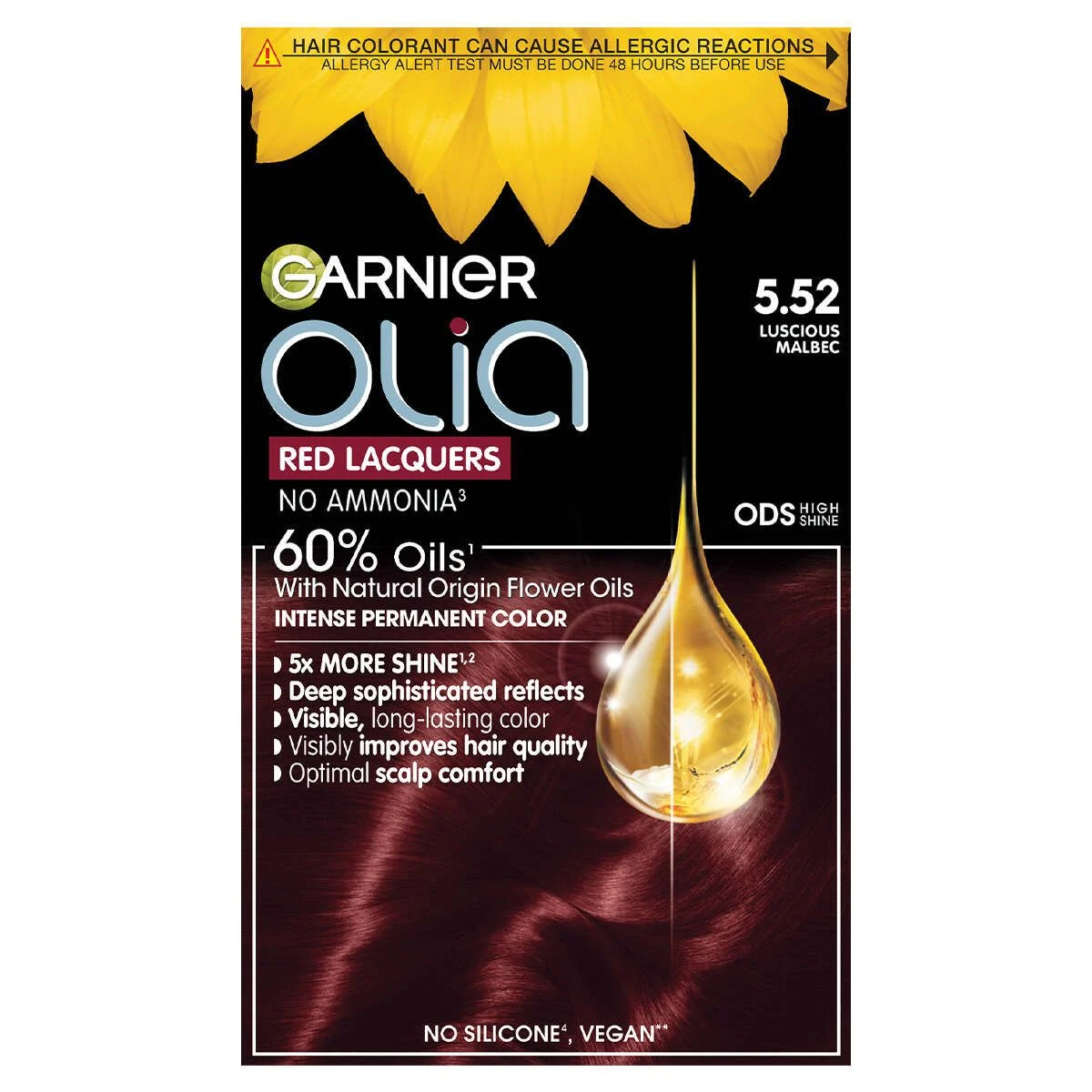 Garnier Olia Glow boja za kosu 5.52 sjajni merlot