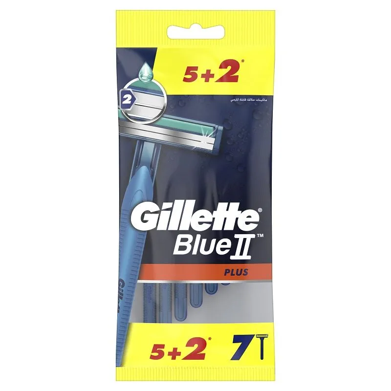 Gillette Blue plus II jednokratni brijač 5 komada + gratis 2 komada
