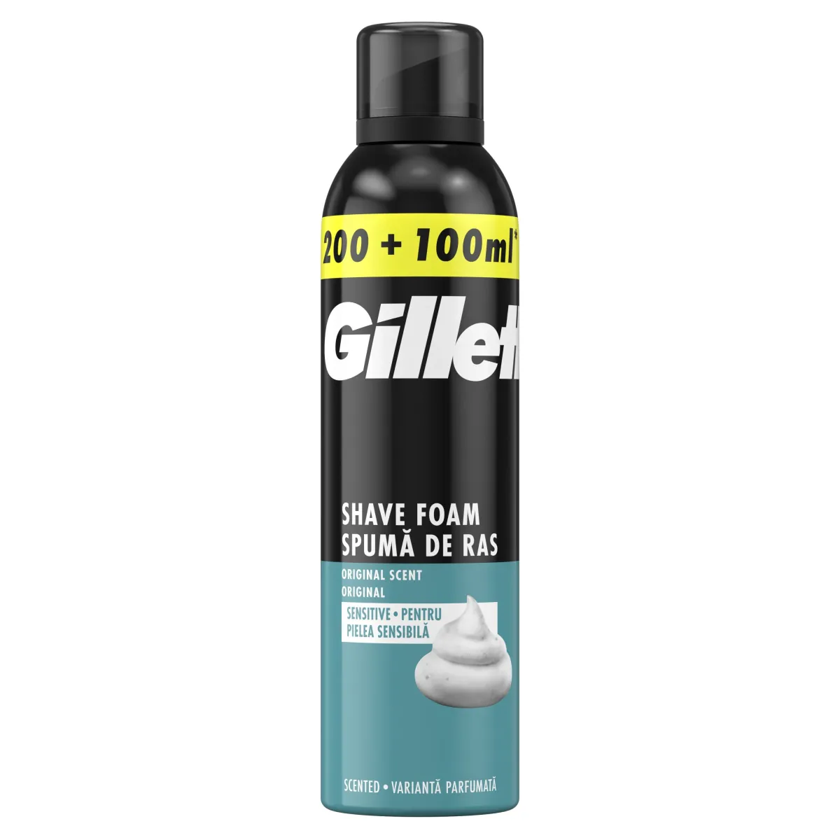 Gillette Classic Sensitive pena za brijanje za muškarce, 300 ml