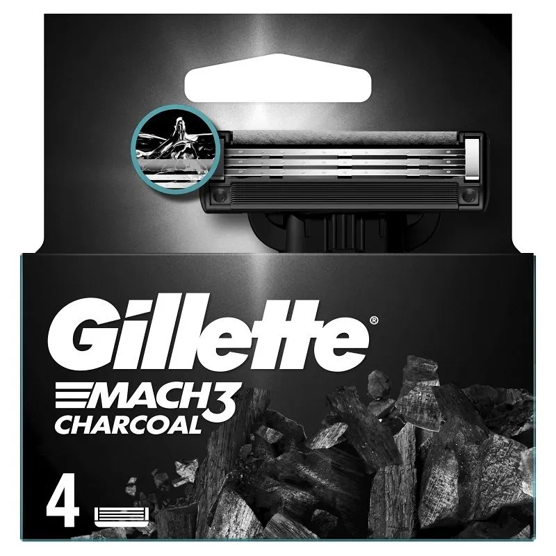 Gillette Mach3 Charcoal dopune 4 kom