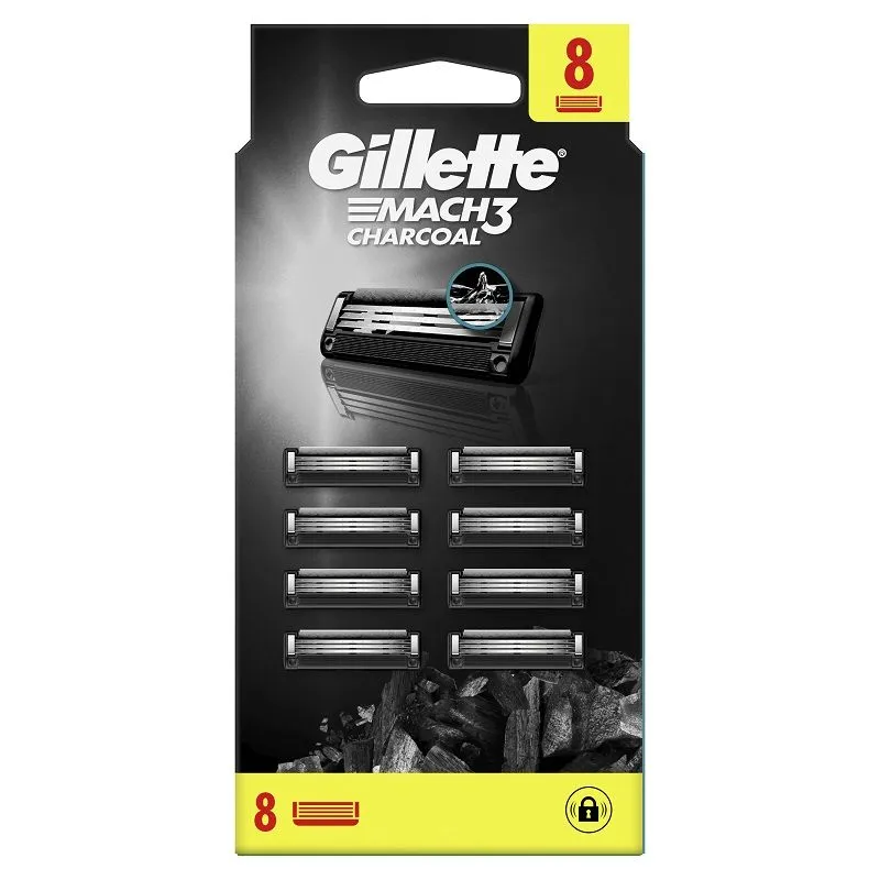 Gillette Mach3 Charcoal dopune za brijač 8 kom