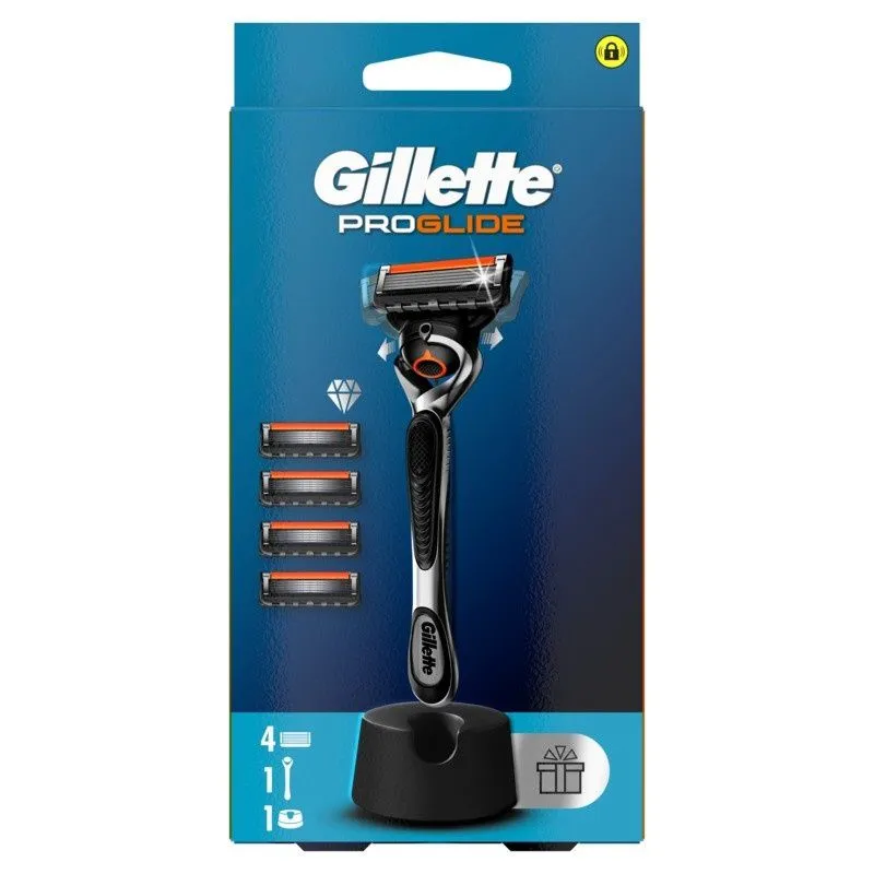 Gillette ProGlide brijač + 4 dopune, stalak za brijač