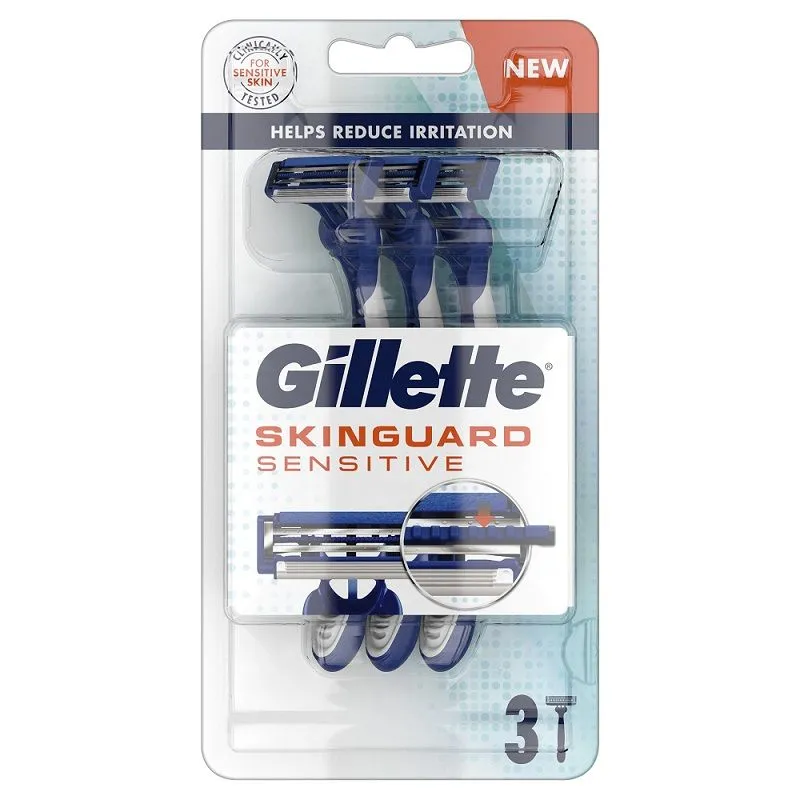 Gillette Skinguard Sensitive jednokratni brijač, 3kom