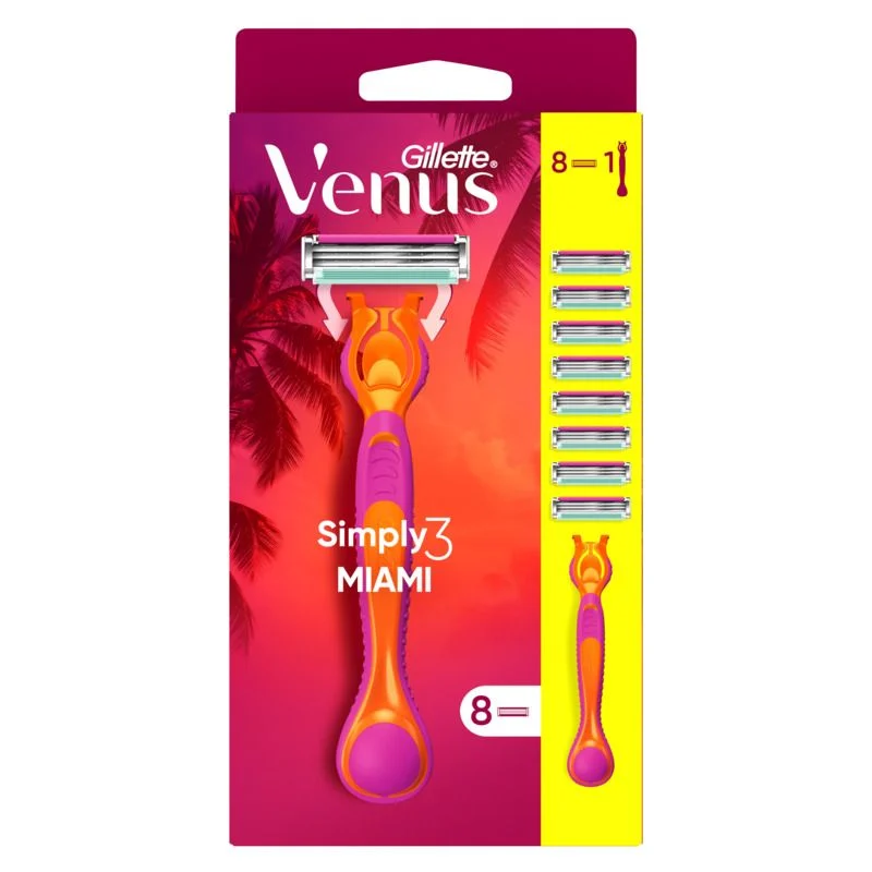Gillette Venus Simply3 Miami ženski brijač sa 8 dopuna