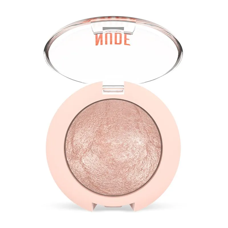 Golden Rose Nude look pearl baked eyeshadow 01 Ivory