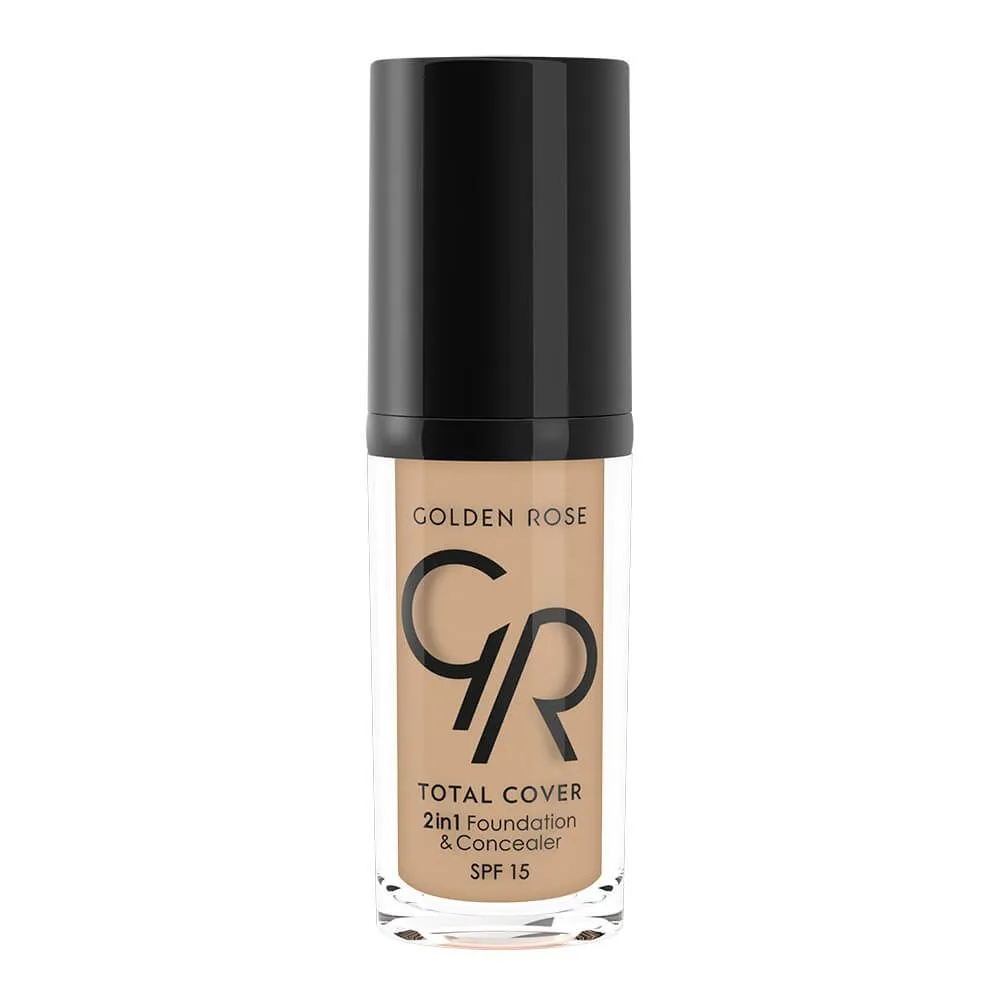 Golden Rose total cover 2in1 puder i korektor 006