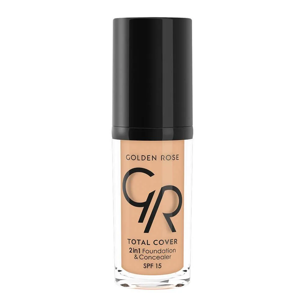 Golden Rose total cover 2in1 puder i korektor 012