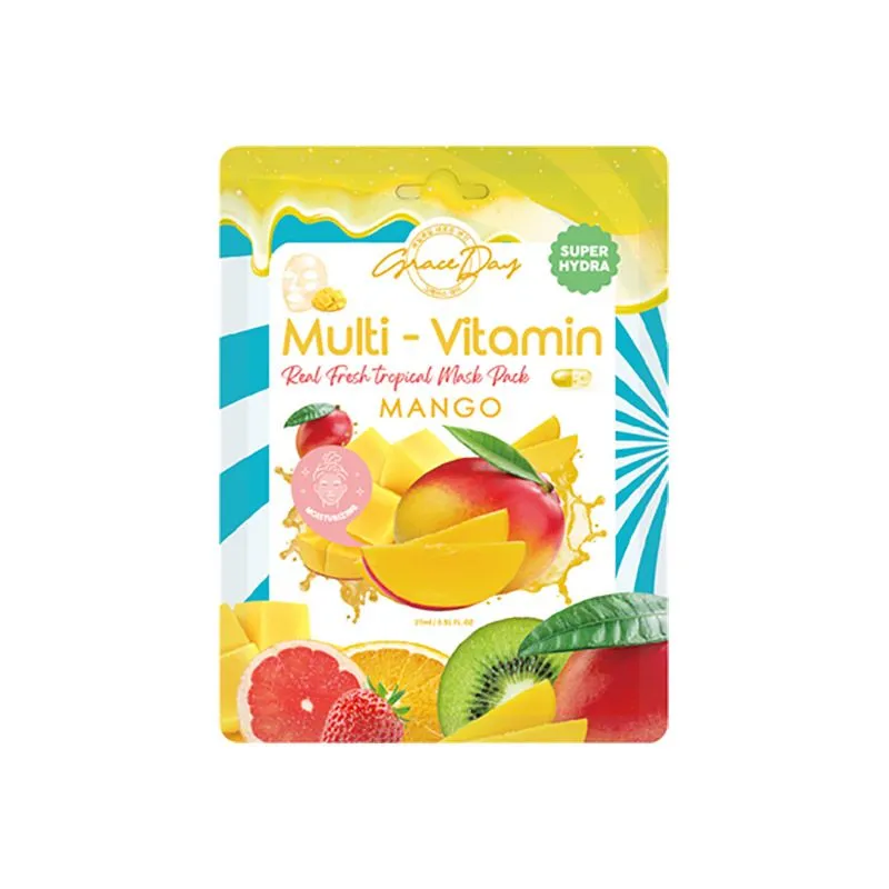 Grace Day sheet maska za lice  multi-vitamin mango 27g