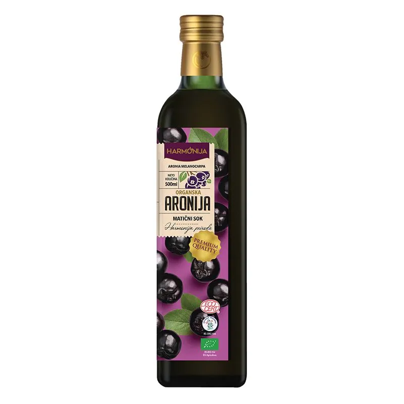 Harmonija matični sok aronije organski 500ml