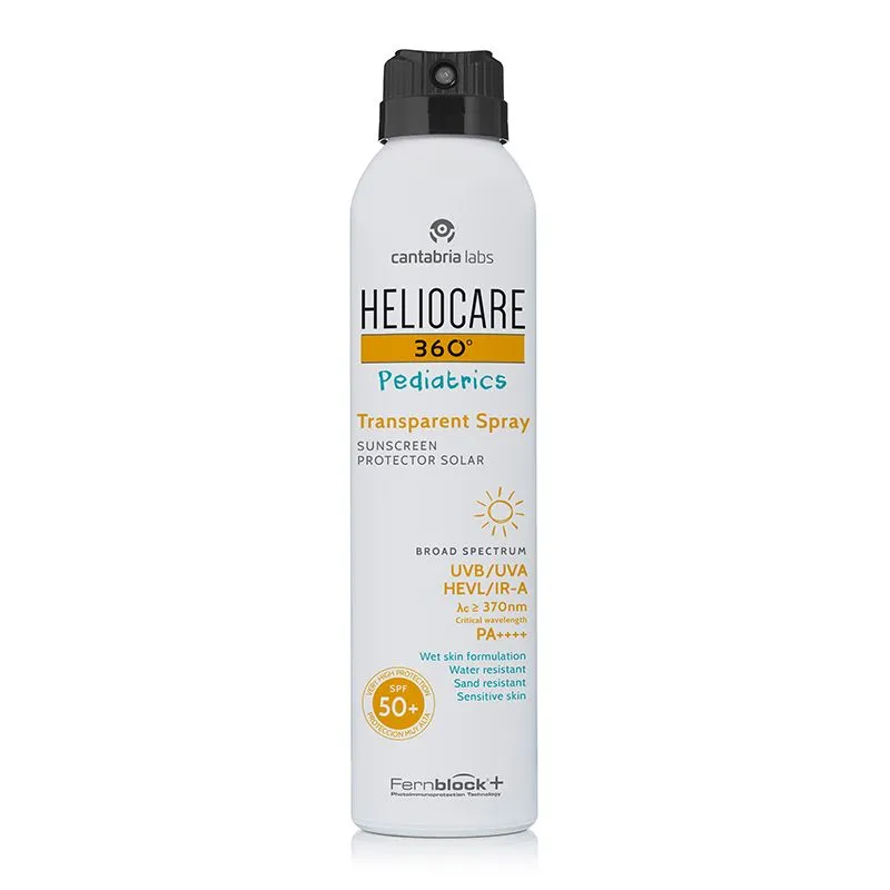 Heliocare 360° Pediatrics Transparent Spray sunscreen SPF 50+, 200ml