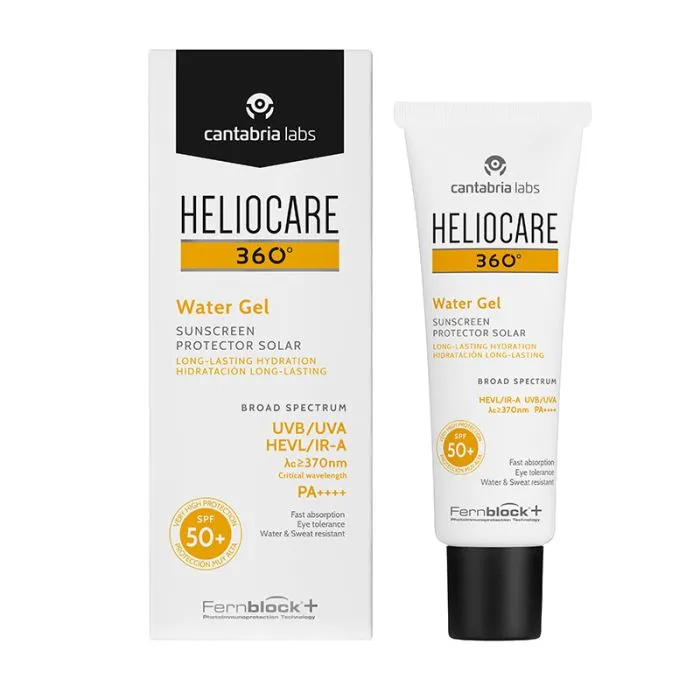 Heliocare 360° Water Gel sunscreen long lasting hydration SPF 50+, 50ml