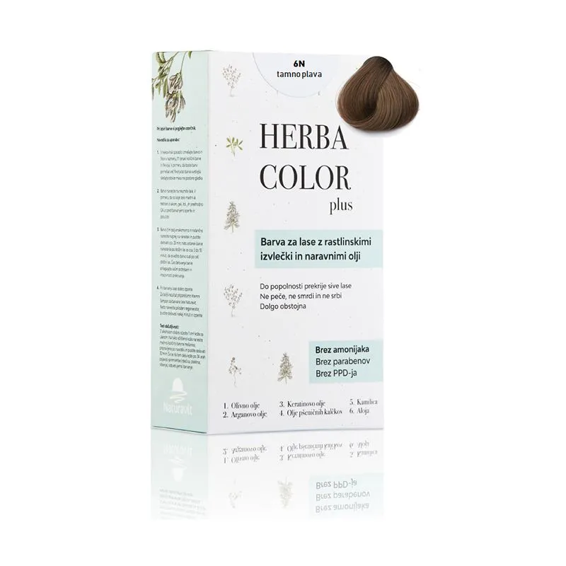 Herba Color plus 6N tamno plava