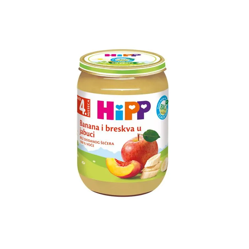 Hipp banana i breskva u jabuci kašica 190 gr