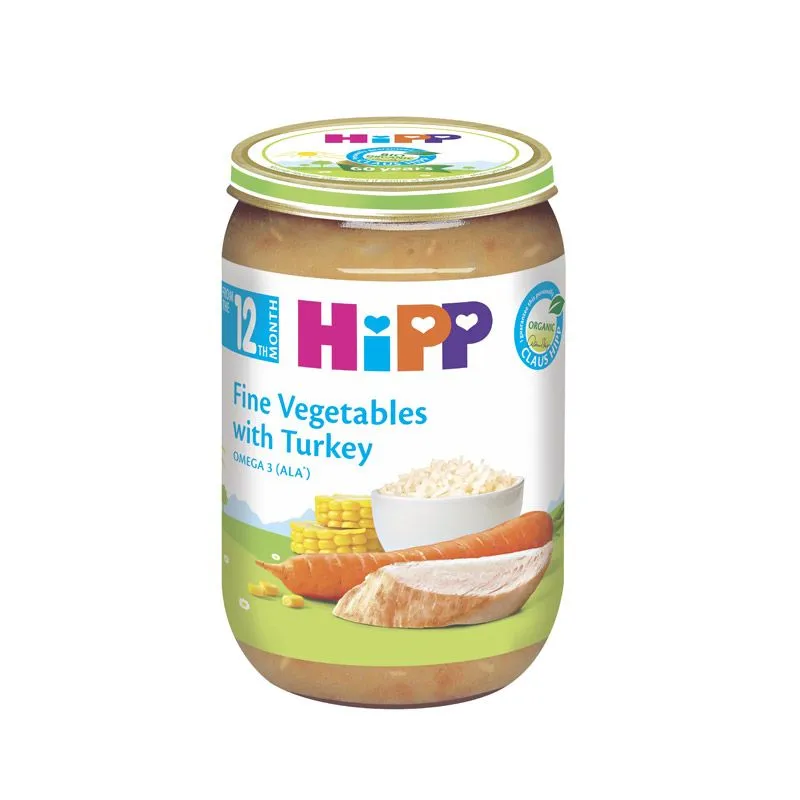 Hipp povrće sa ćuretinom kašica 220 gr