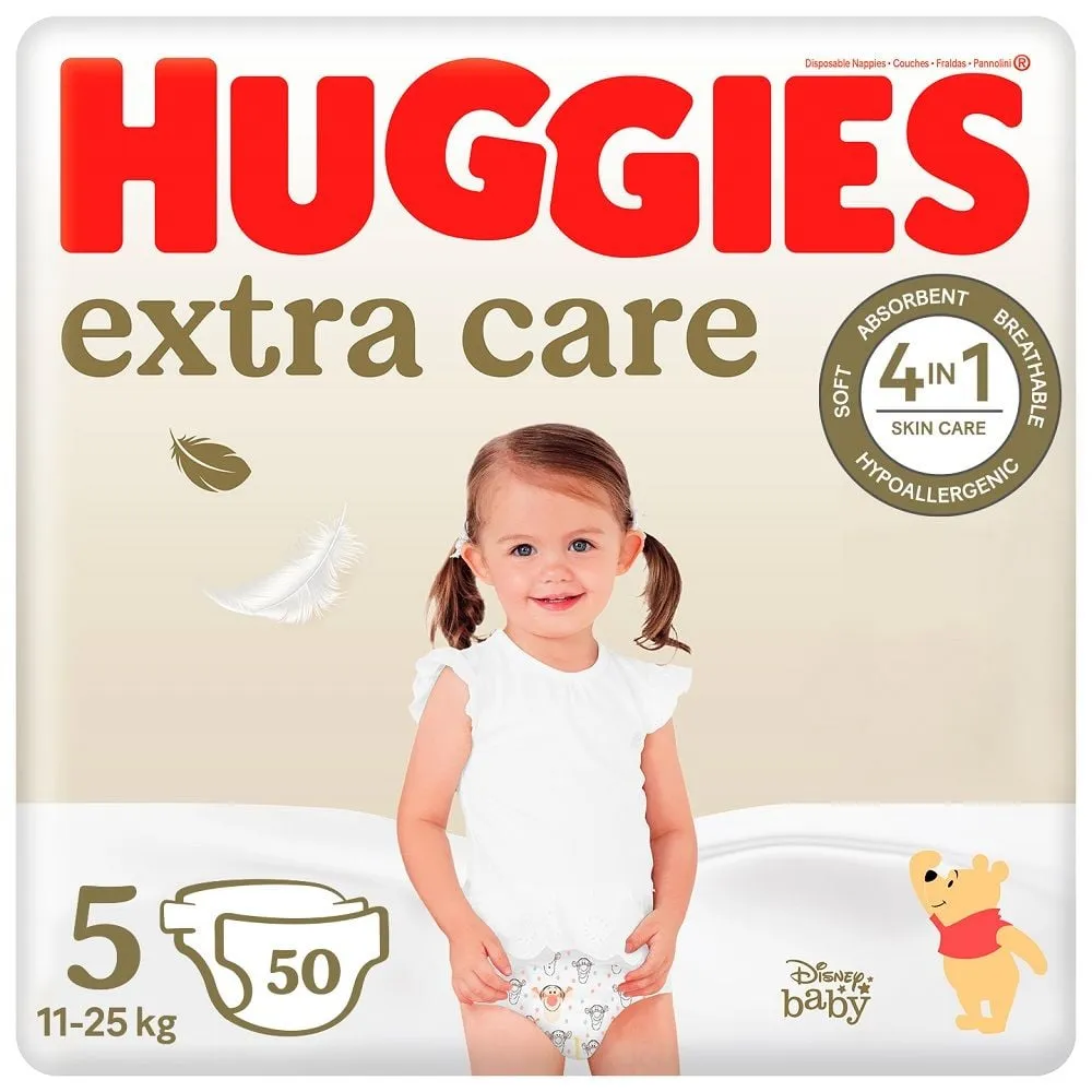 Huggies extra care pelene, veličina 5, 11-25kg, 50kom