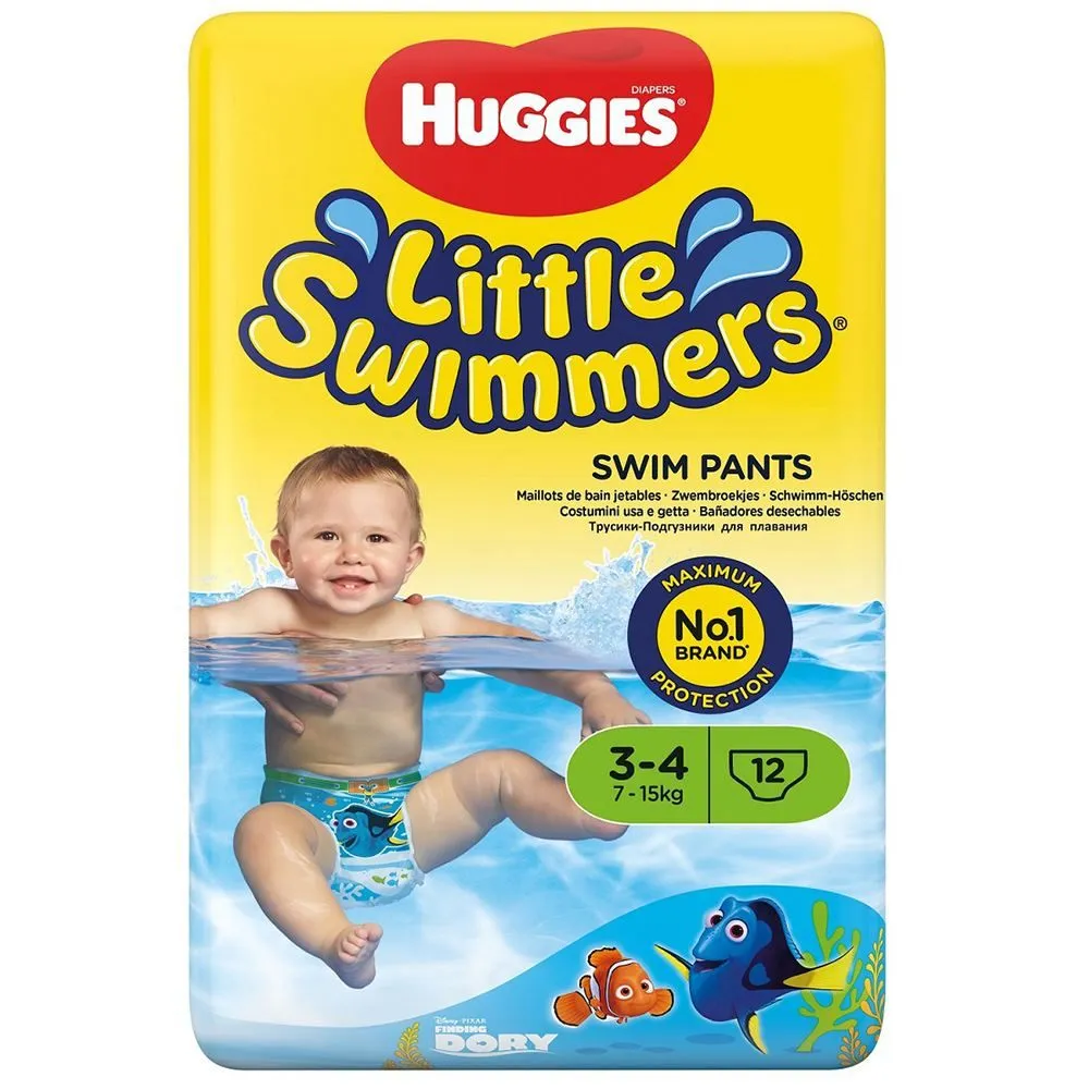 Huggies pelene za kupanje Little Swimmers 3-4, 7-15 kg, 12 komada