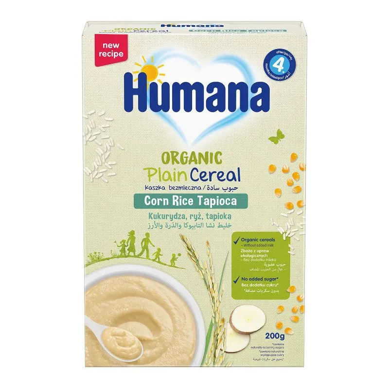 Humana organska bezmlečna kašica sa grizom 4+ 200g