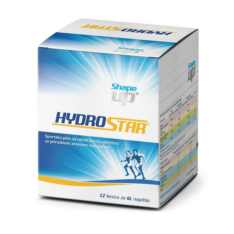 Hydrostar prašak napitak za rehidraciju, 12 kesica