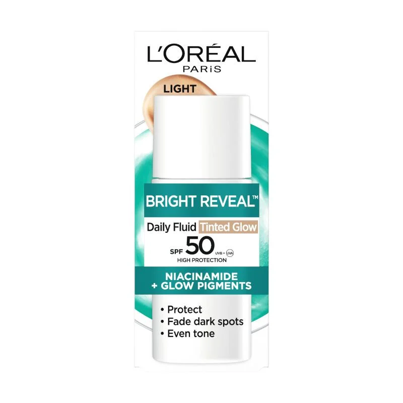 L'Oréal Paris Bright Reveal tonirani UV fluid SPF50+, 50ml light