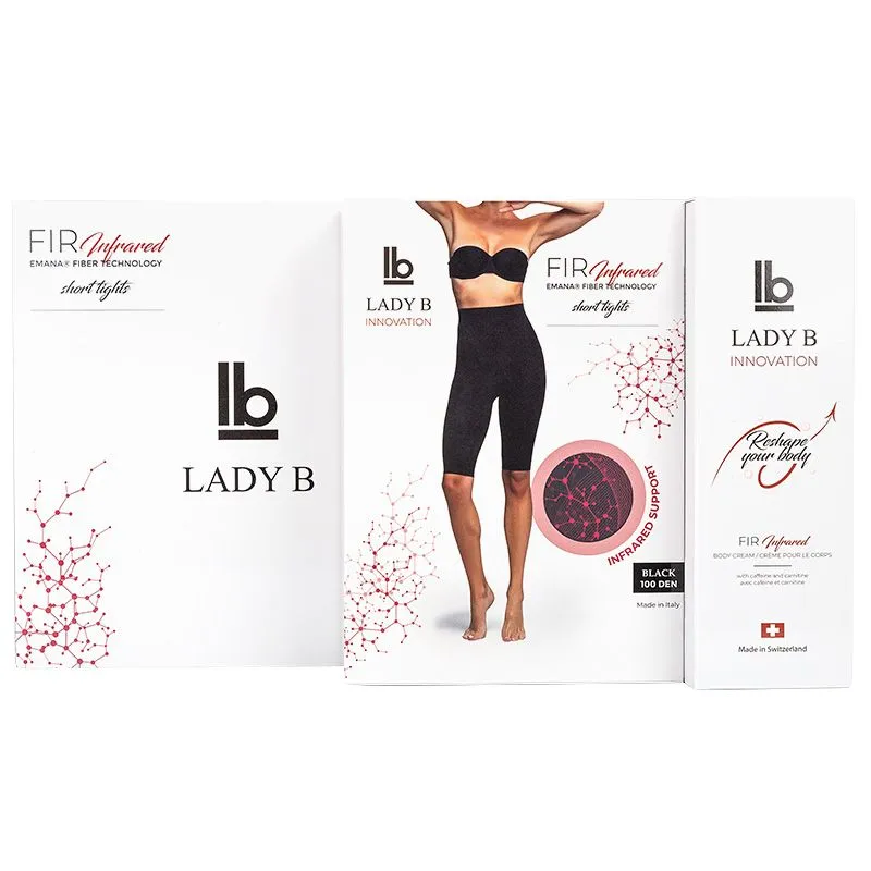 Lady B FIR Set Crni šorts i krema L/XL