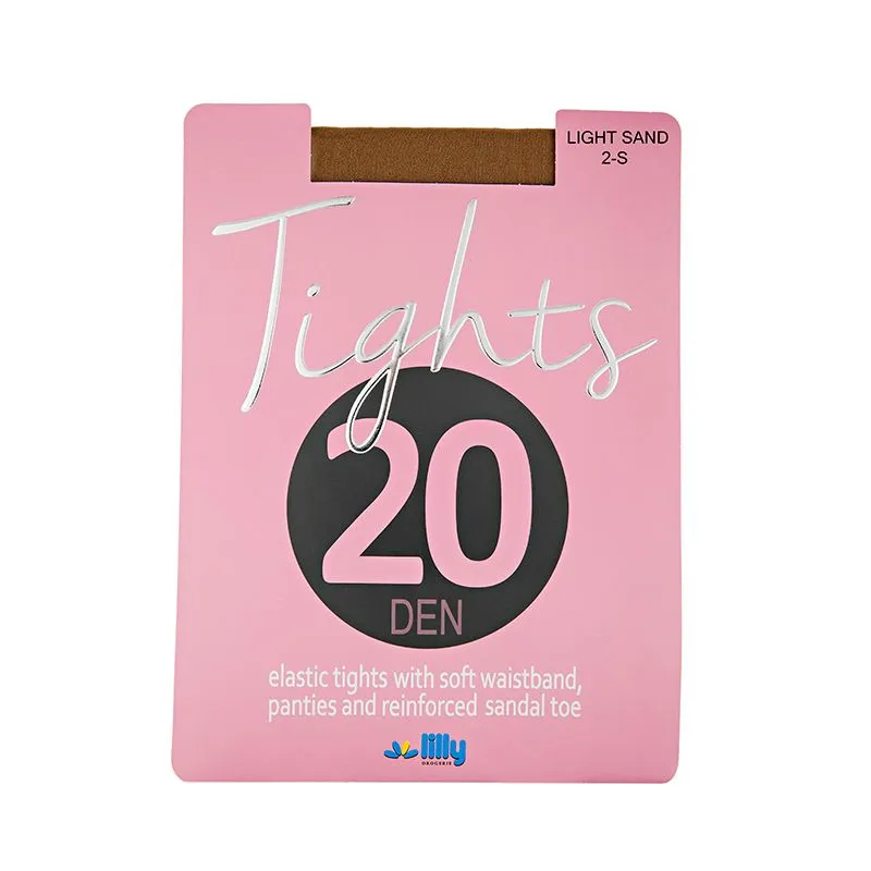 Lilly čarape 20 Den Light sand 2