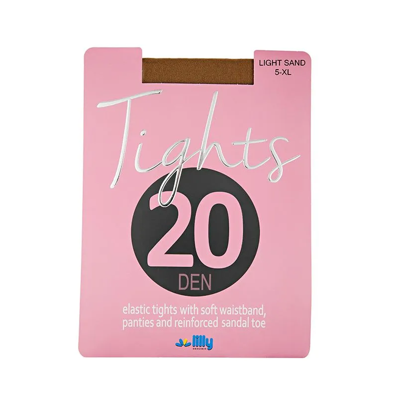 Lilly čarape 20 Den Light sand 5