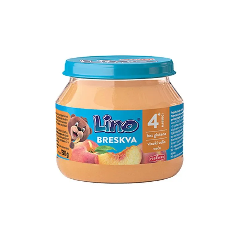 Lino voćna kašica breskva 130g