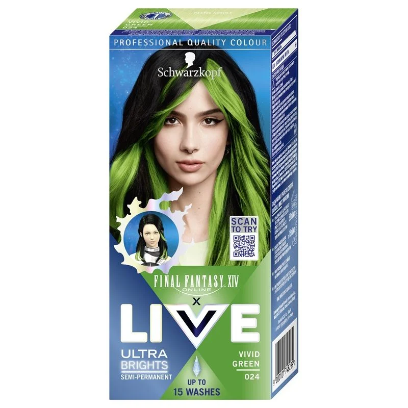 Live Color Ultra Bright 024 Vivid Zelena boja za kosu