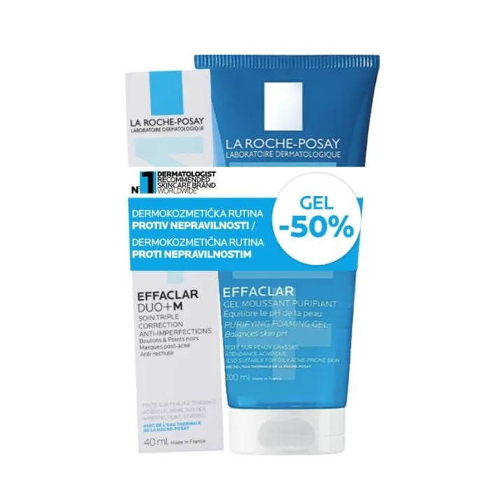 LRP effeclar cleanser+duo+m 200ml+40 ml
