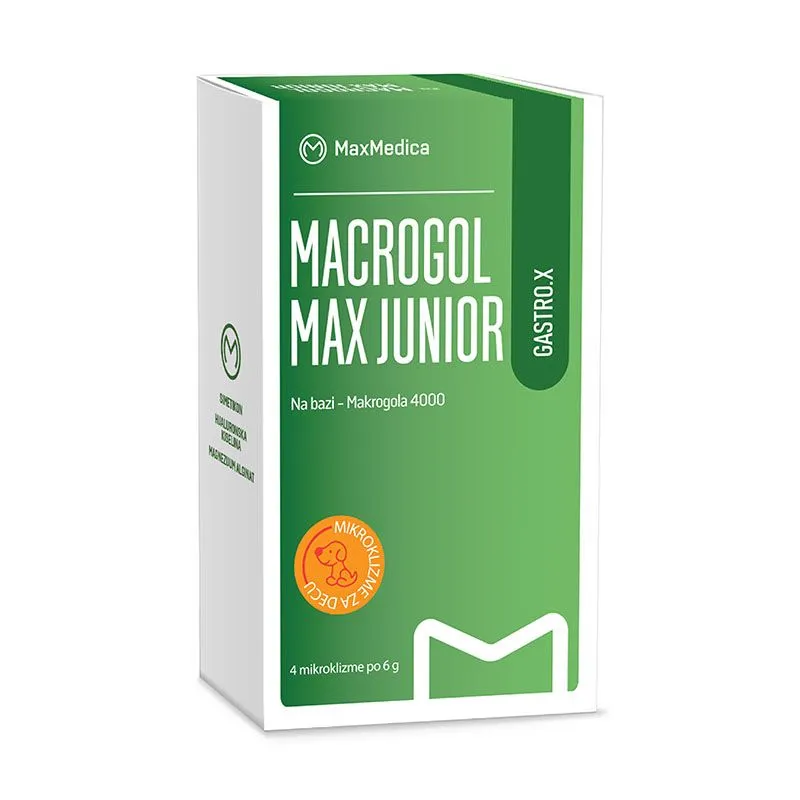 Macrogol Max Junior mikroklizme 4 x 9 g