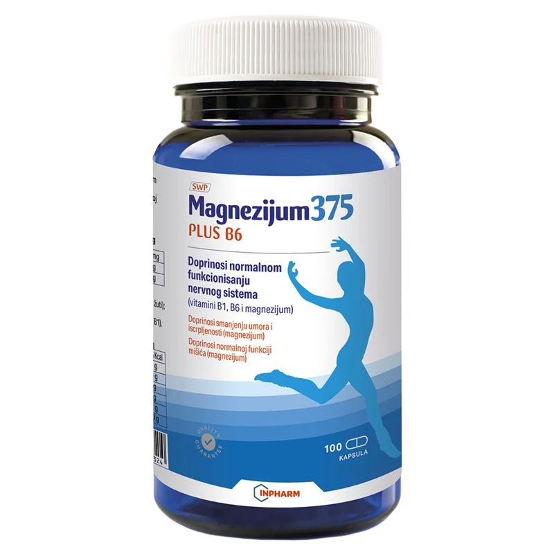 Magnezijum 375 PLUS B6 100 kapsula