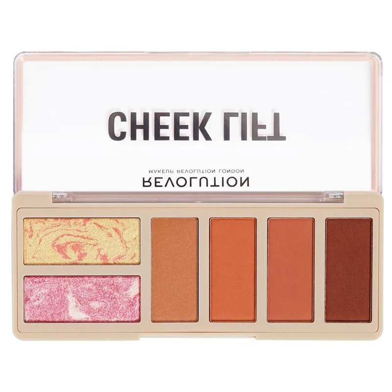 Makeup Revolution paleta rumenila i hajlajtera Cheek Lift Coral Dreaming 10.8g