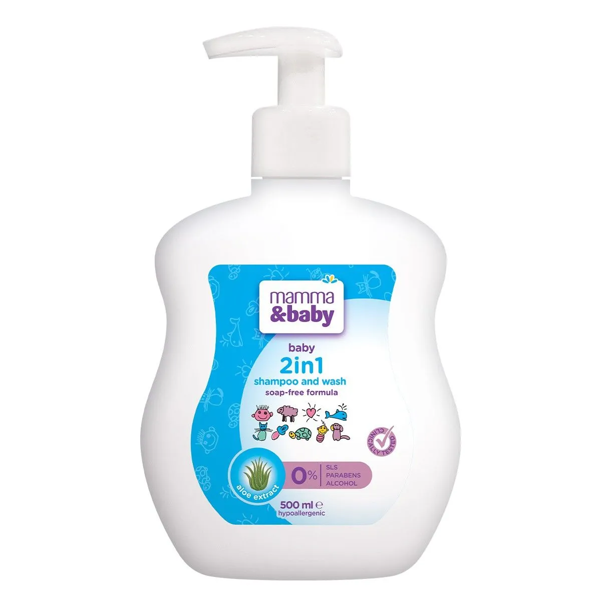 Mamma&baby 2u1 šampon i kupka za bebe 500ml