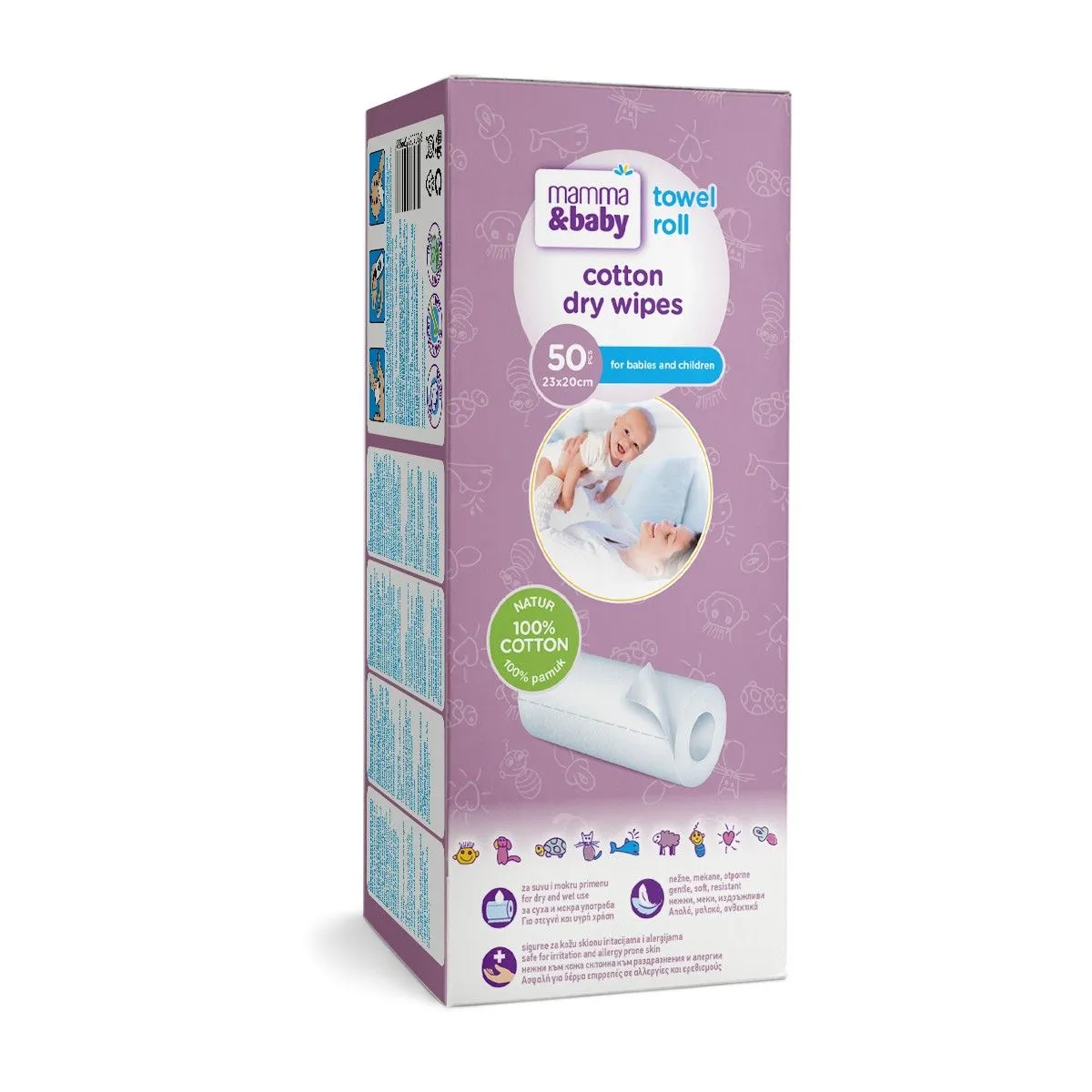 Mamma&baby pamučne suve krpice u rolni 50/1