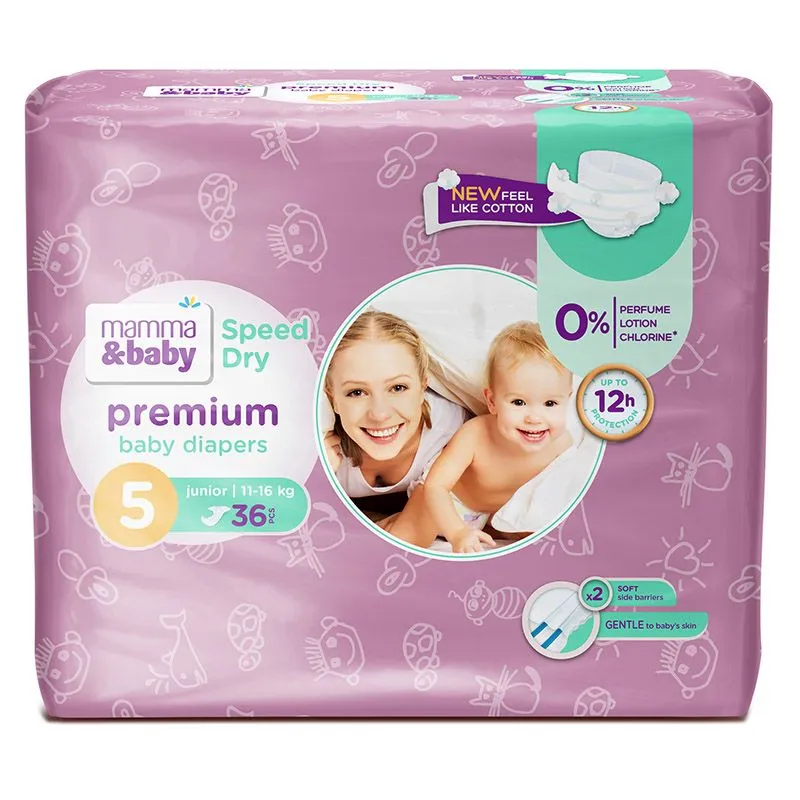 Mamma&baby pelene 5 junior 36 kom
