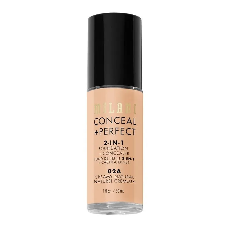 Milani conceal + perfect 2-in-1 puder za lice 02A creamy natural